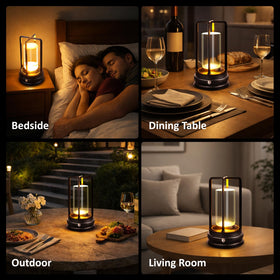 MeRGBWLife lamp demonstrates stepless dimming from 5% to 100% for mood lighting.