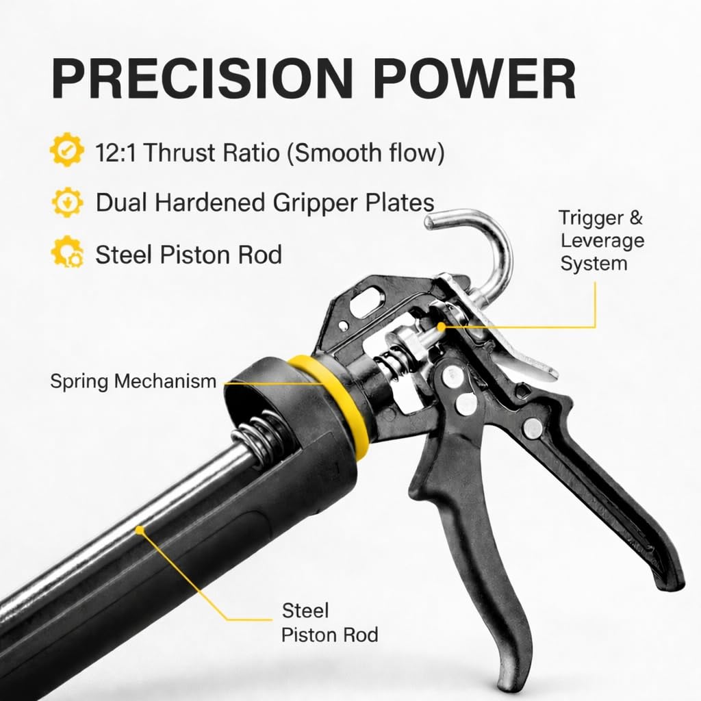 Meritool 112 no-drip design ensures clean bead application.