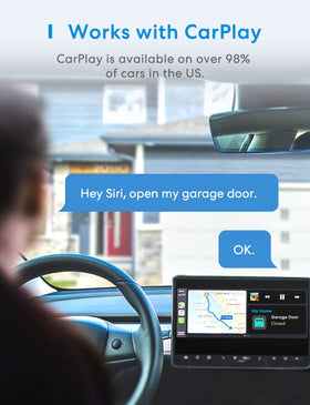 Meross HomeKit compatibility enables Siri voice control for garage doors.