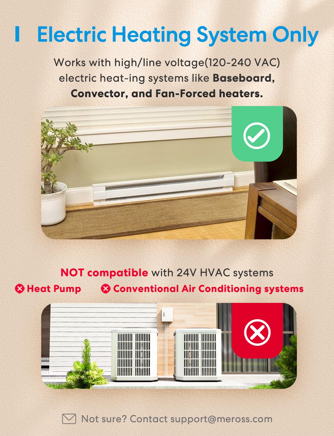 Meross app setup for Matter thermostat enabling quick ecosystem pairing.
