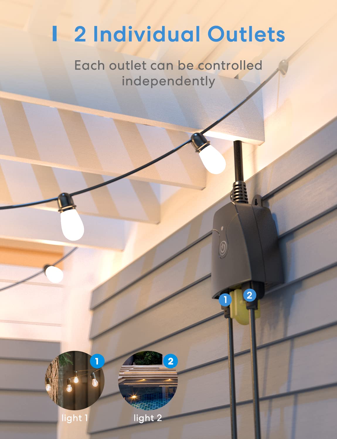 Meross fire-retardant housing enhances outdoor durability