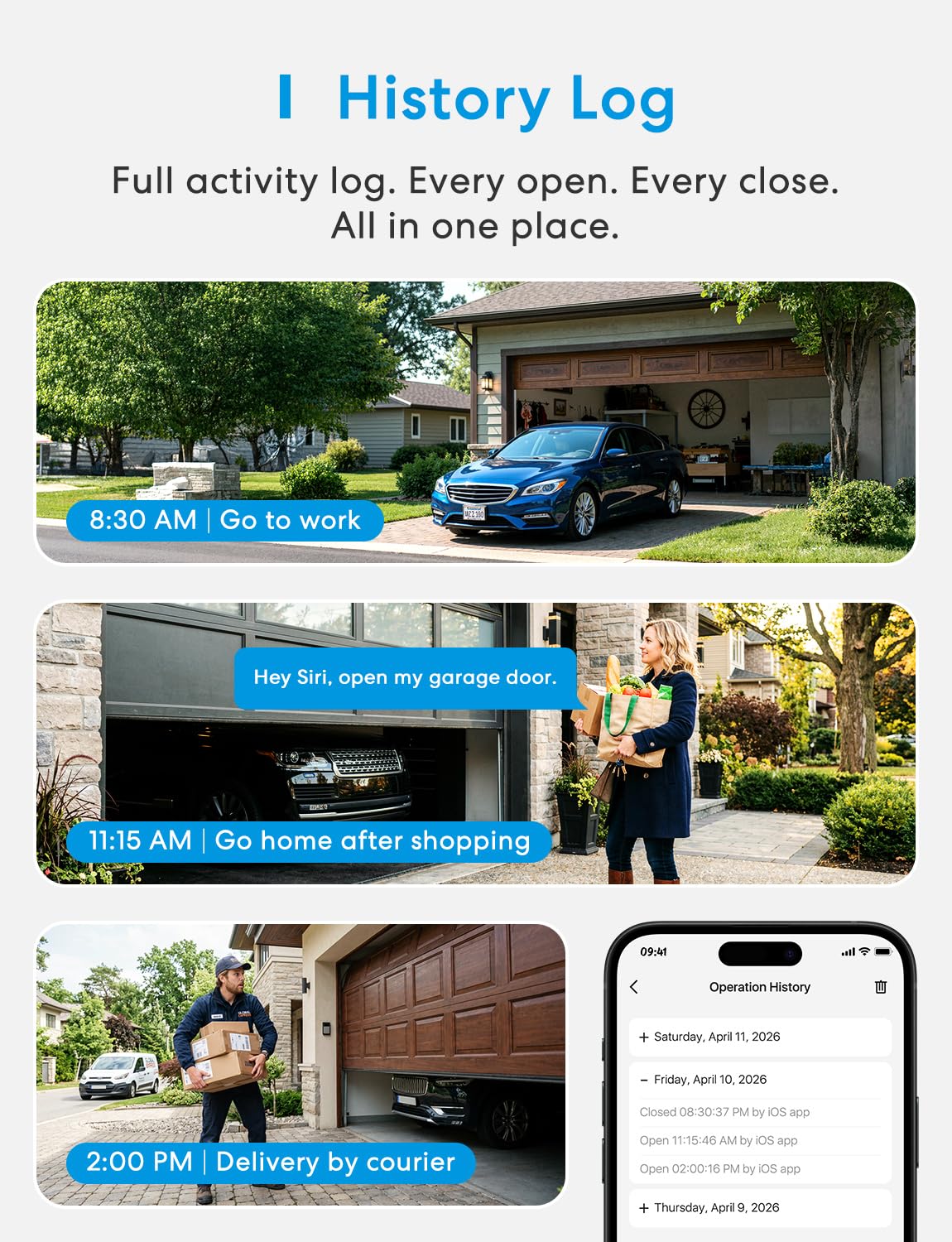 meross remote enables guest or courier access via the app for convenience.