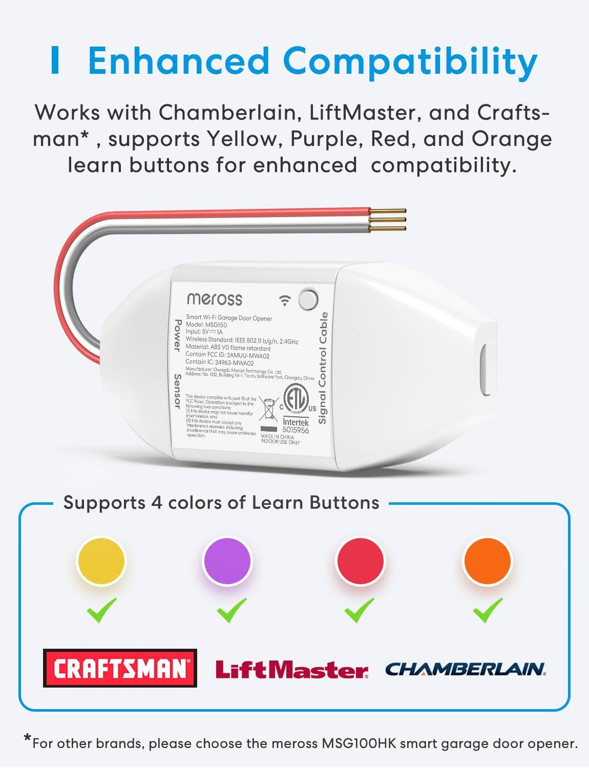 meross Smart Garage Door Remote during quick installation for a smooth upgrade.
