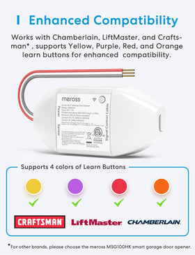 meross Smart Garage Door Remote during quick installation for a smooth upgrade.