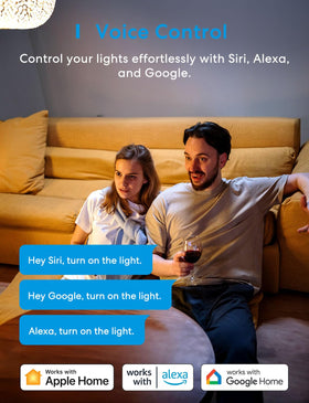 meross Smart Switch 4 Pack app interface shows scheduling and remote control features.