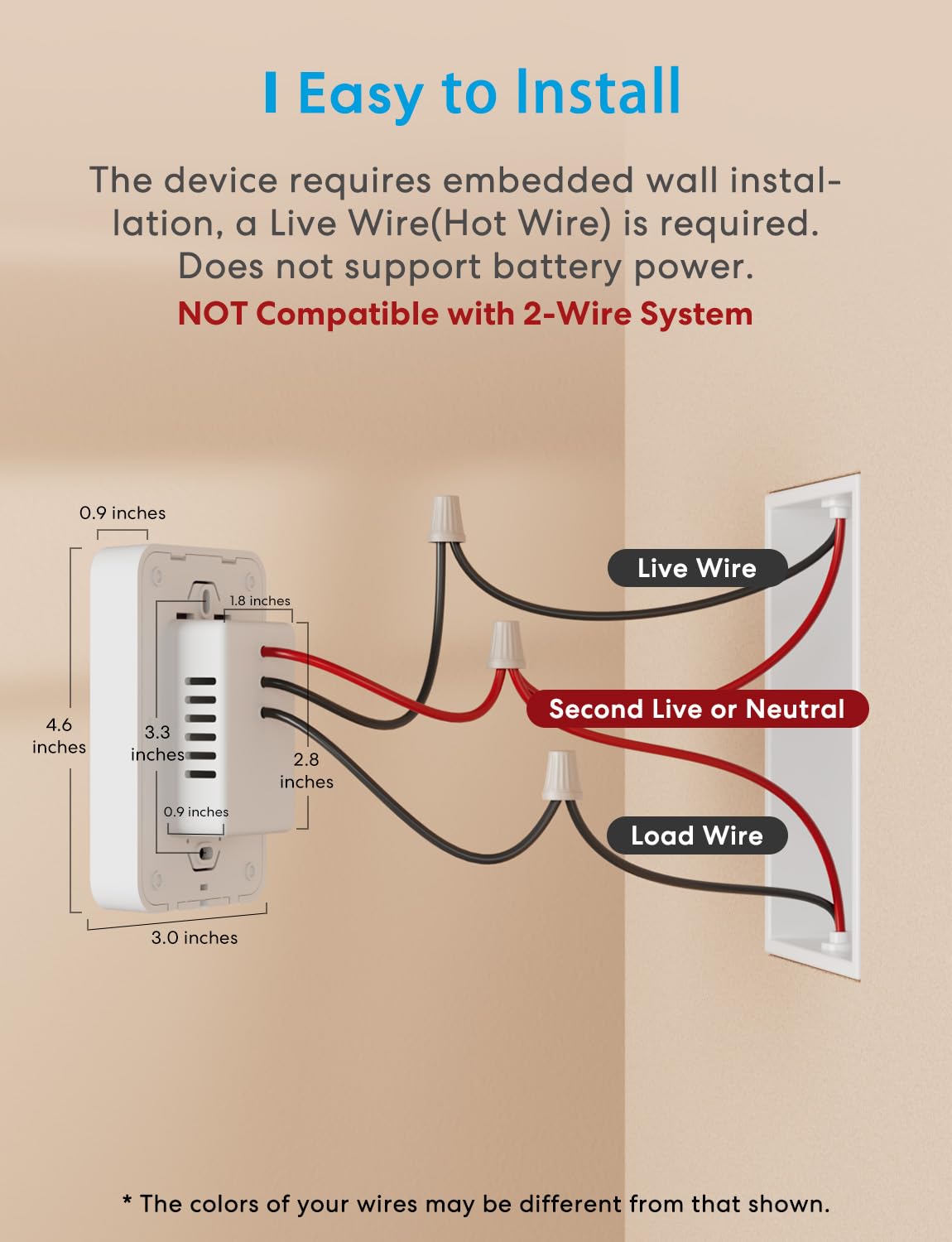 Meross thermostat supports 120–240 VAC heaters for reliable temperature control.