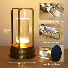 MeRGBWLife cordless table lamp indoor outdoor use adapts to patios, rooms, and more