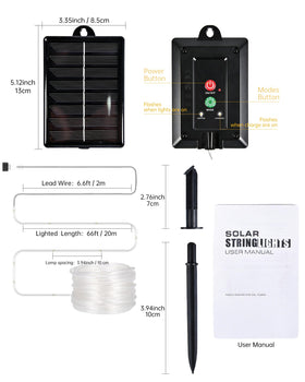 MERRIMAX M Solar Rope Lights IP65 waterproof for all weather.