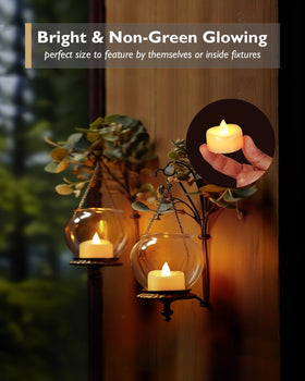 merrynights battery-operated tea light with safety cover for kid-friendly safety.