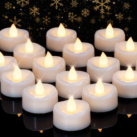 Merrynights LED tea light bulk 100pcs creates warm ambiance for events