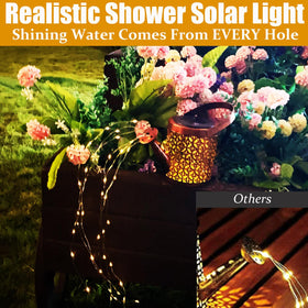 Merrytech pathway light with hook illuminating steps safely at night.