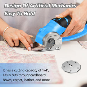 Mershca multi-material capability handles paper, fabric, leather, plastic with ease.