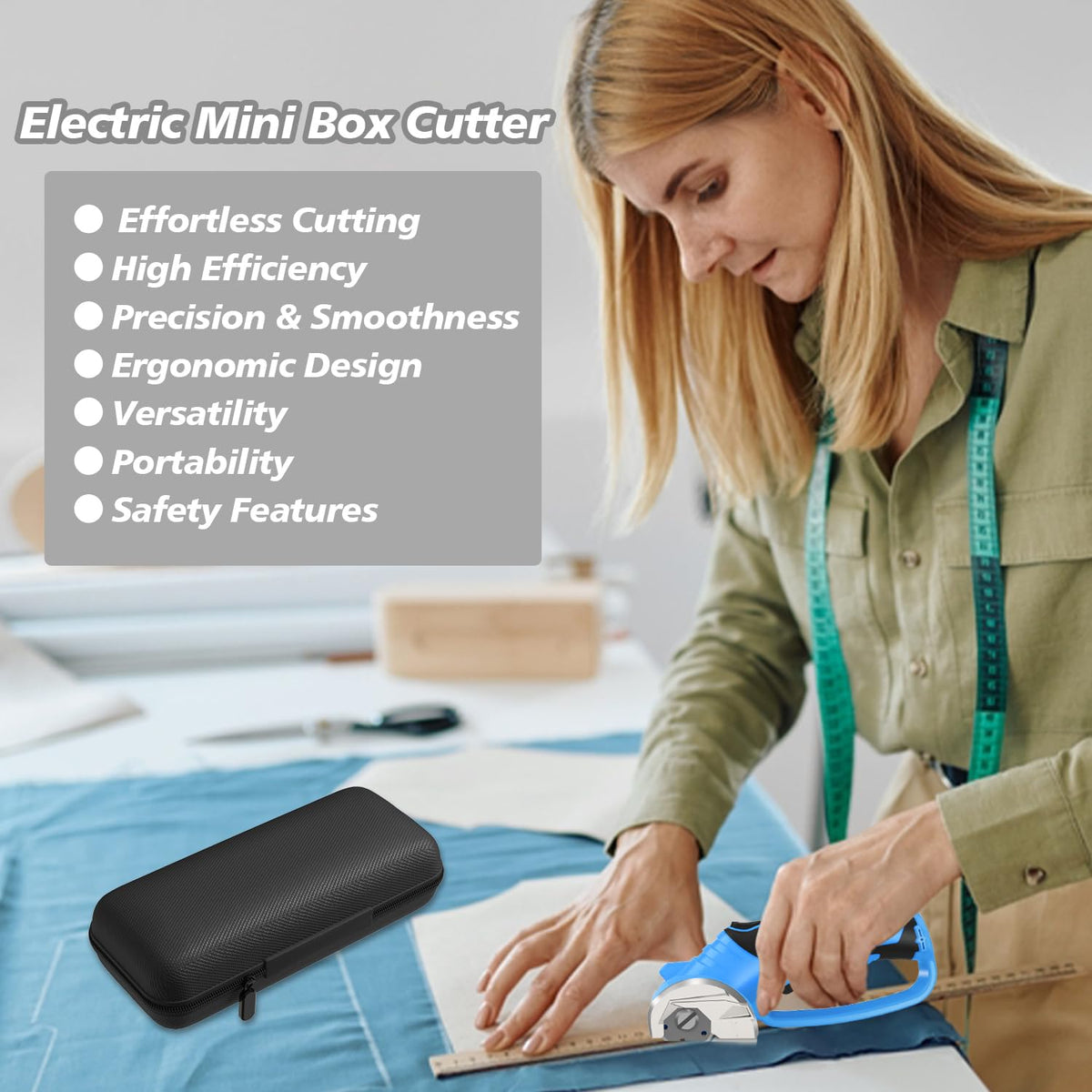 Mershca compact storage box keeps tools organized after use.