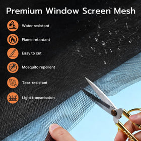 MERUYOO fiberglass mesh closeup showing tear resistance and air flow