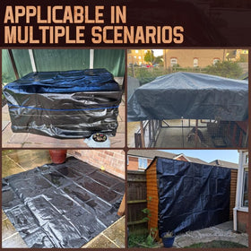 Meruyoo tarp 10x12 storage folded displays compact storage and reuse.