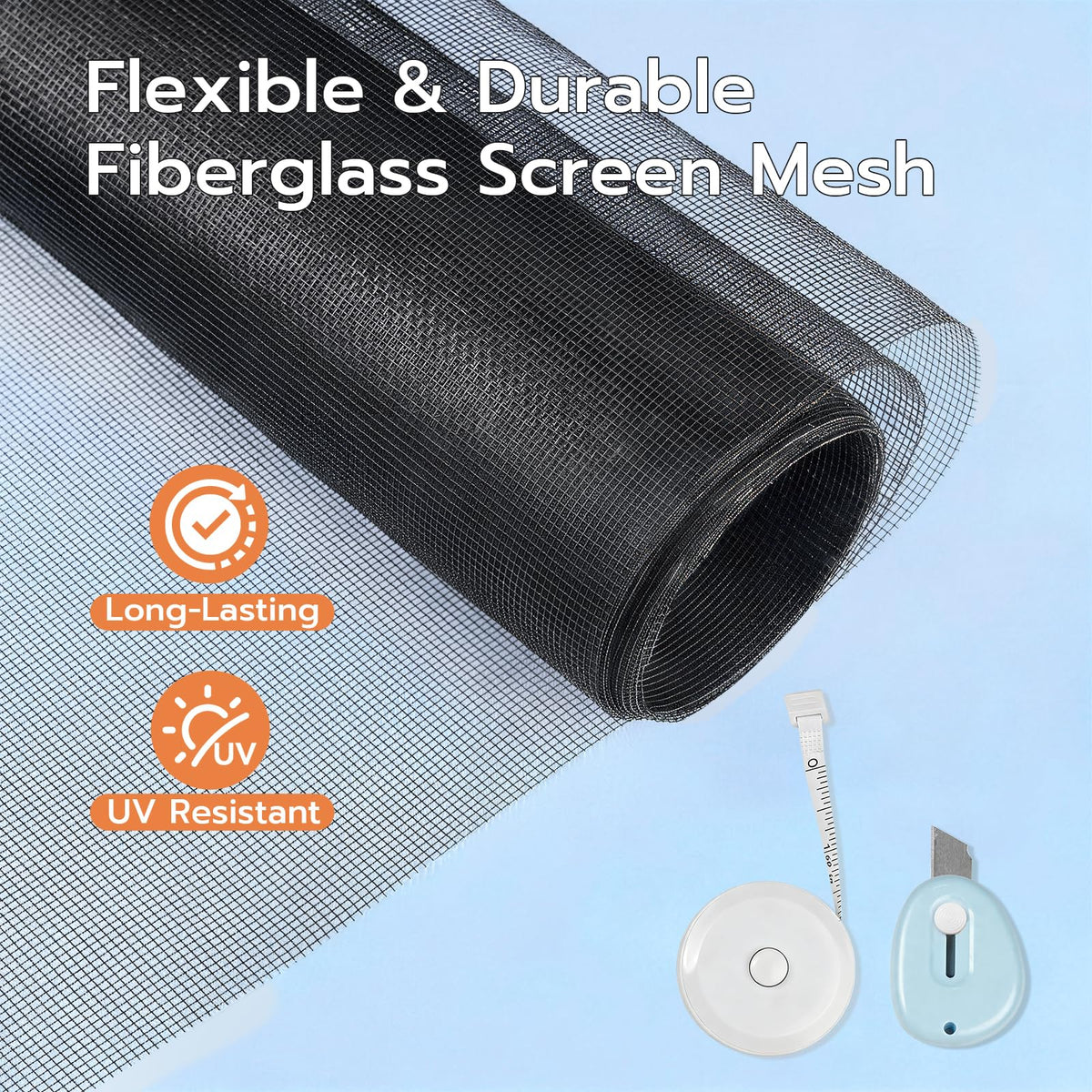 MERUYOO washable window screen durability highlighting easy cleaning and long-term use