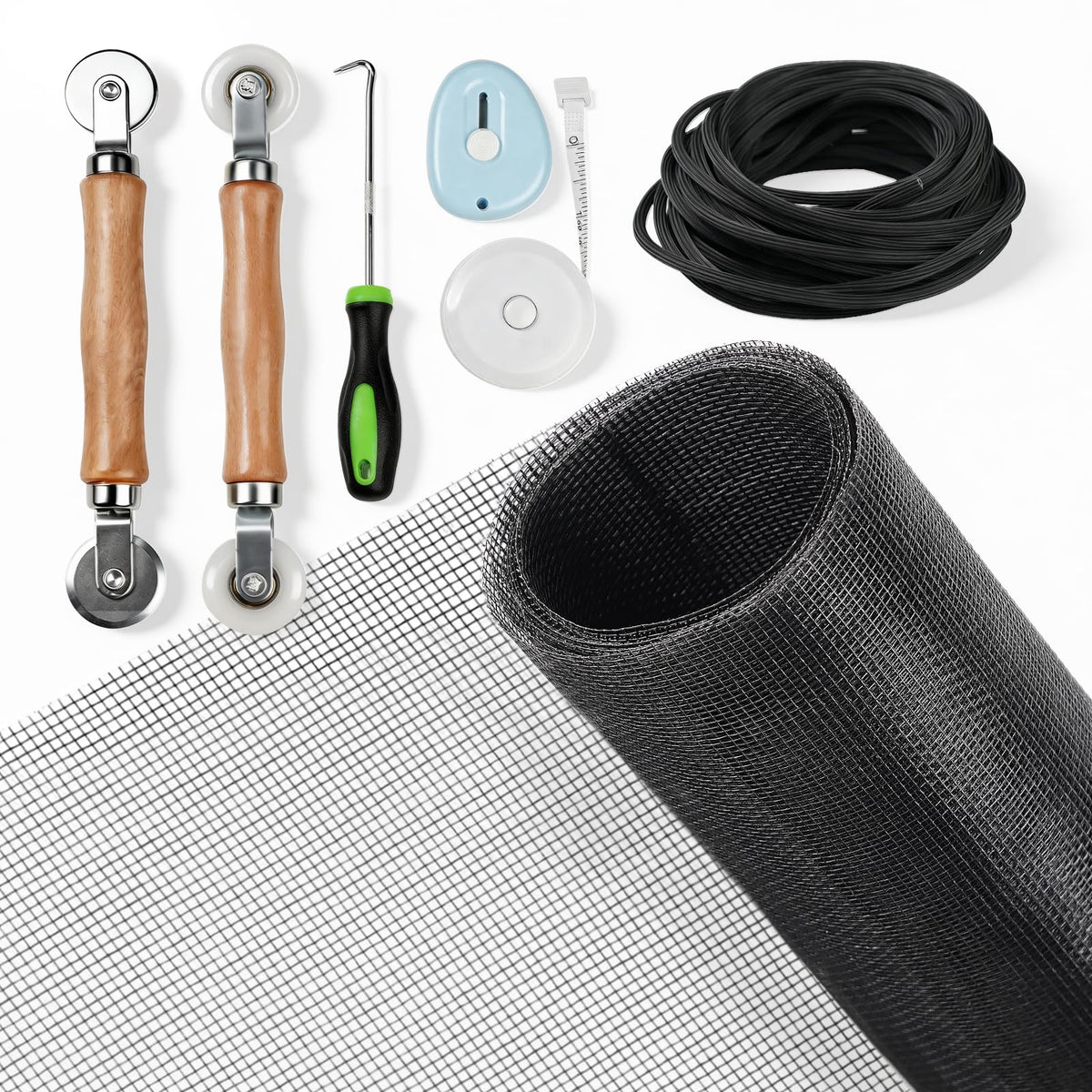 MERUYOO window screen kit assembly for quick DIY replacement of damaged screens