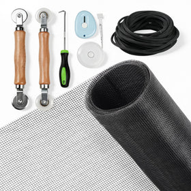 MERUYOO window screen kit assembly for quick DIY replacement of damaged screens