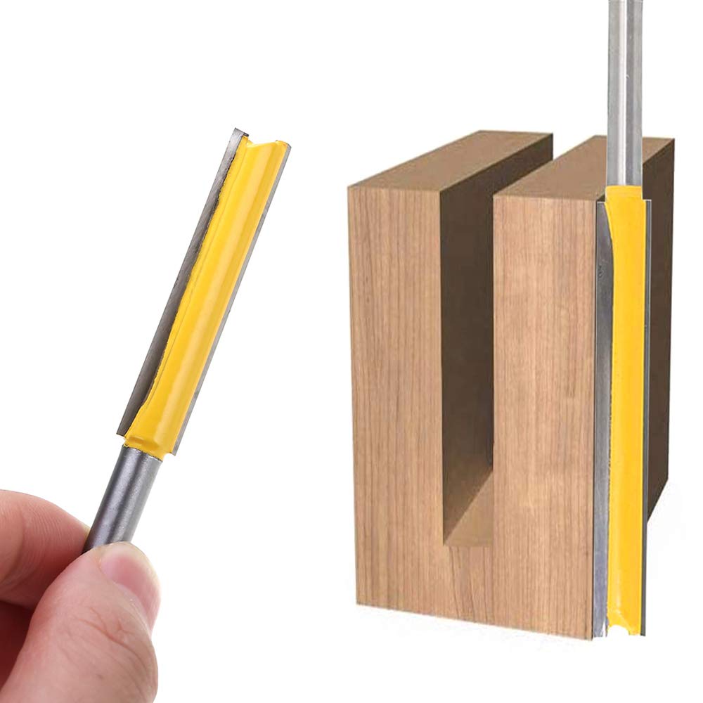 Mesee double flute straight bit for efficient cutting