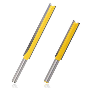 Mesee long straight router bit with 2 inch cutting depth for clean dado cuts