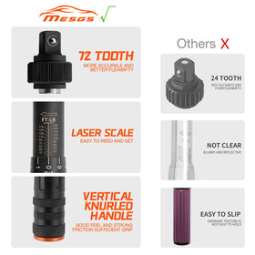 MESGS ergonomic knurled handle for comfort during use.