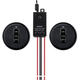 Meskliu 12V wireless mini remote switch front view for easy remote control