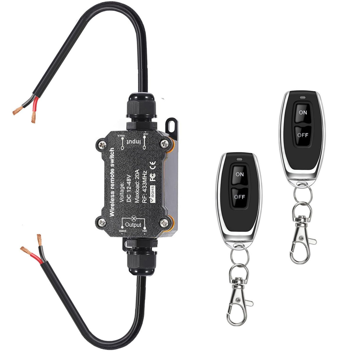 Meskliu remote switch package front view for quick setup