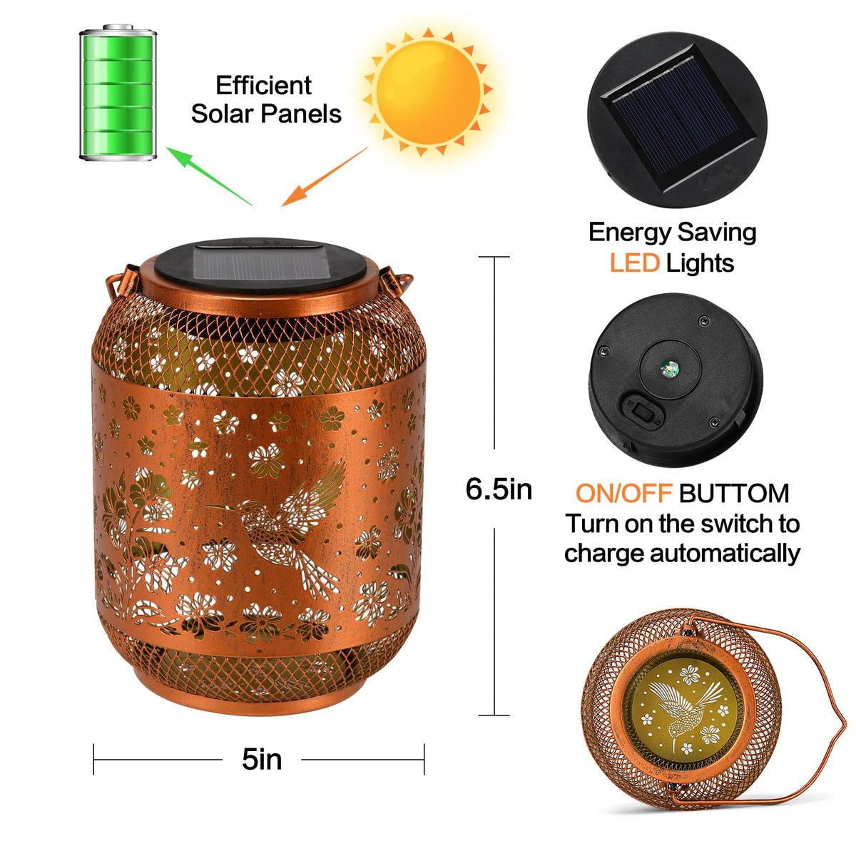 MESONDONA solar lantern can be hung or placed on tabletops