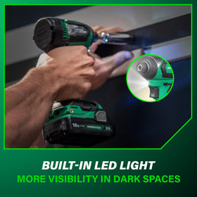 Metabo HPT carrying bag keeps tools organized.
