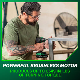 Metabo HPT compact, lightweight design reduces fatigue.