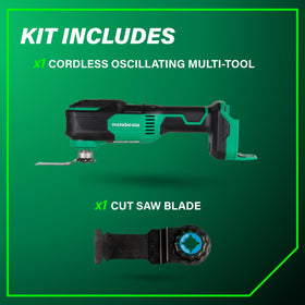 Metabo HPT lightweight design at 2.6 lbs improves control in tight spaces