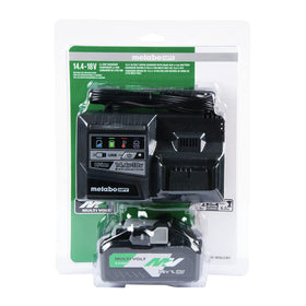 Metabo HPT MultiVolt charger features USB port for on-site device charging.