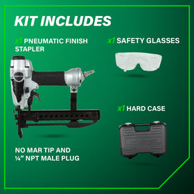 Metabo HPT N3804AB3 ergonomic grip ensures comfortable control during long sessions.
