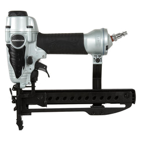 Metabo HPT N3804AB3 stapler side view for precise trim work.