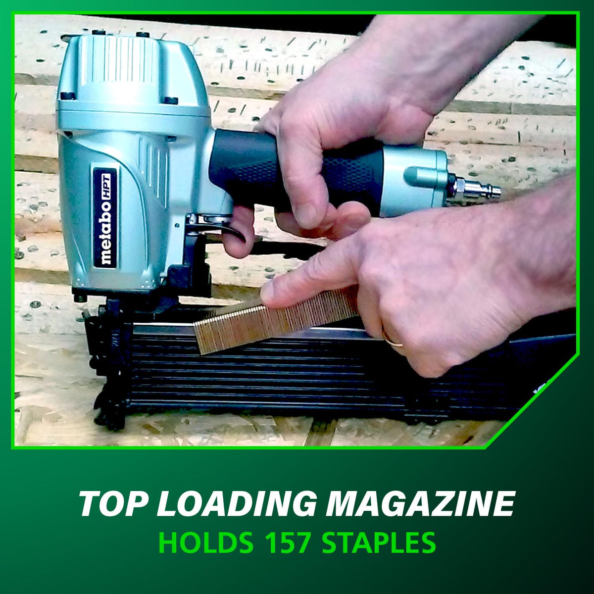 Metabo HPT N5024A2 lightweight design for easy handling on jobs