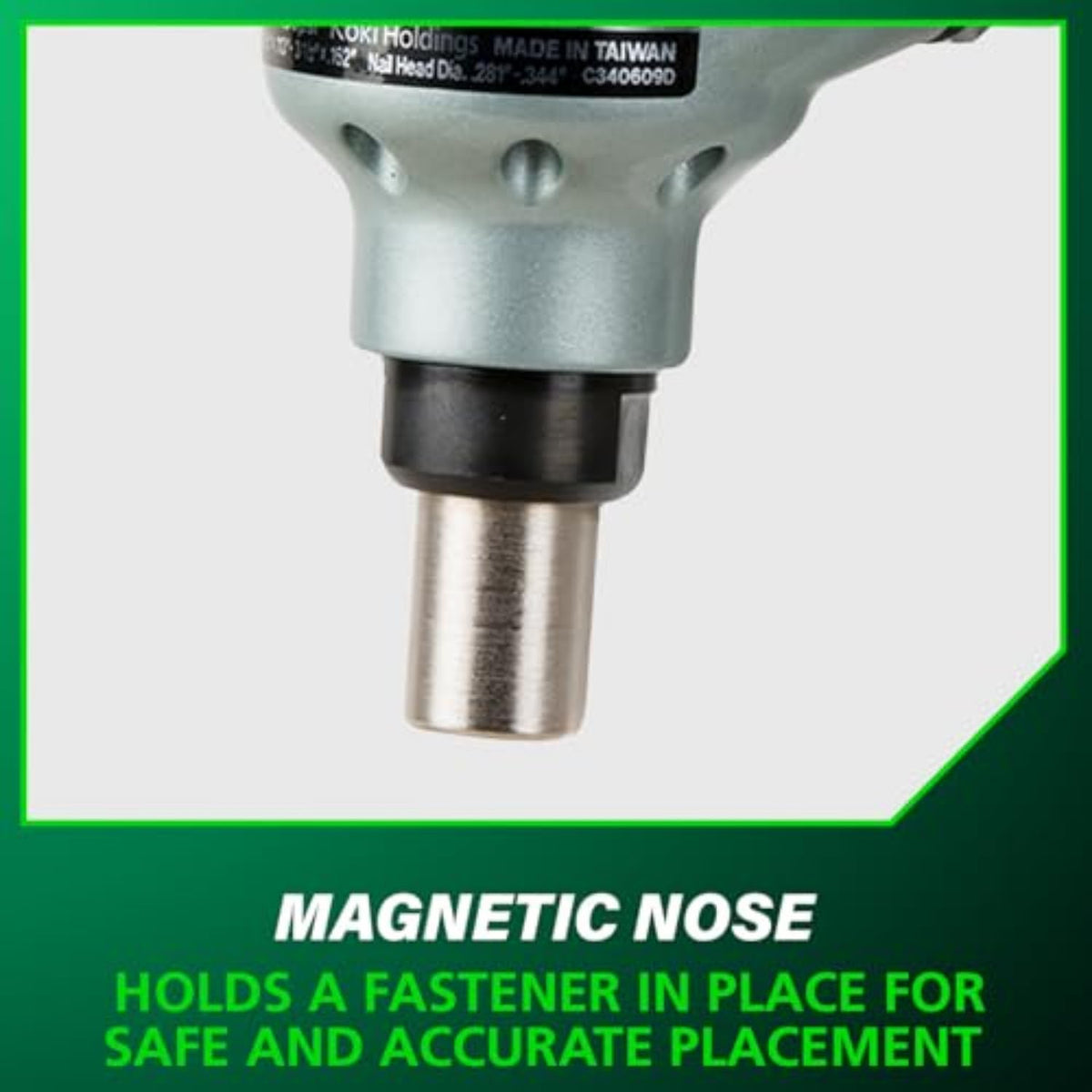 Metabo HPT NH90AB compact tool designed for restricted spaces.