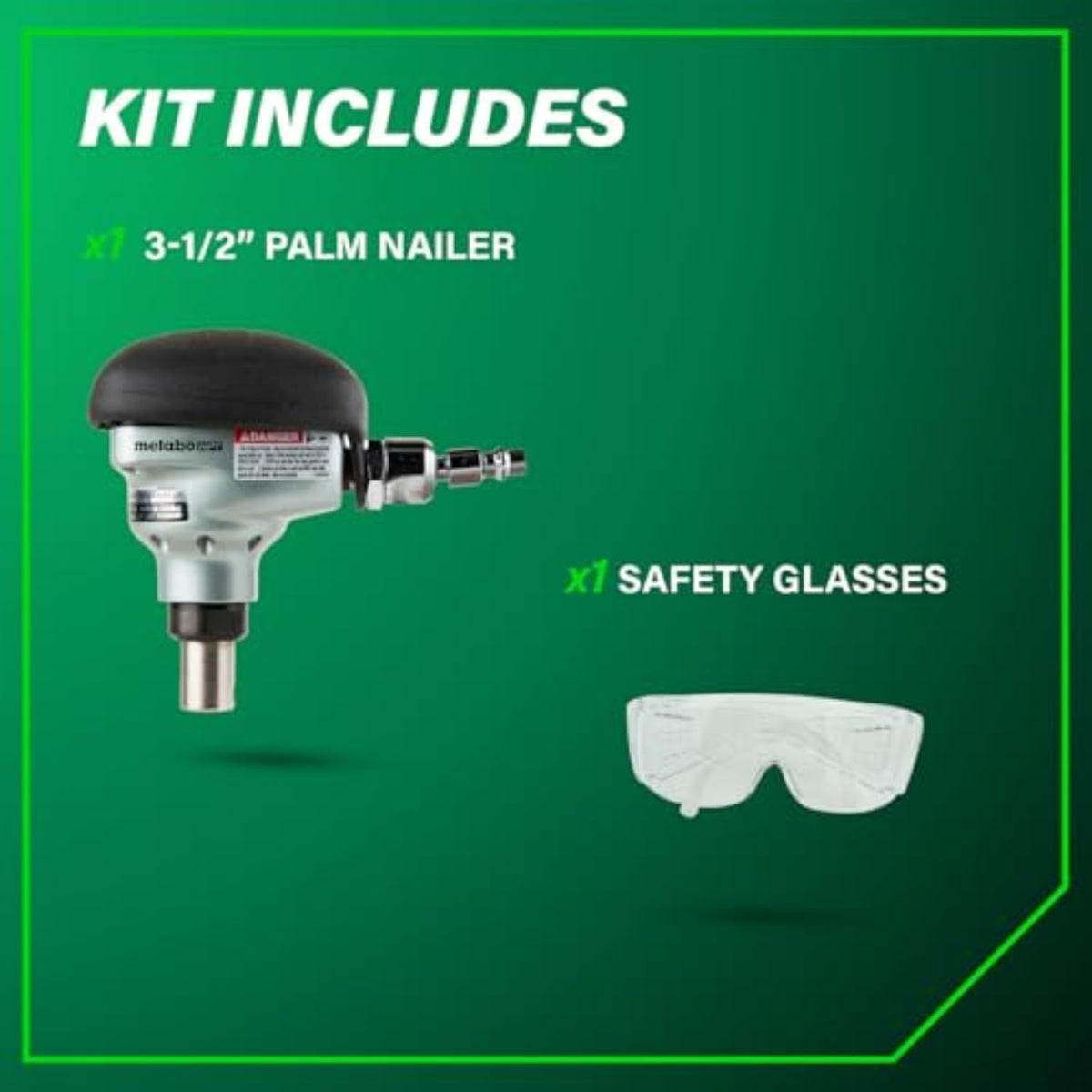 Metabo HPT NH90AB lightweight design at 1.3 lbs for easy handling.
