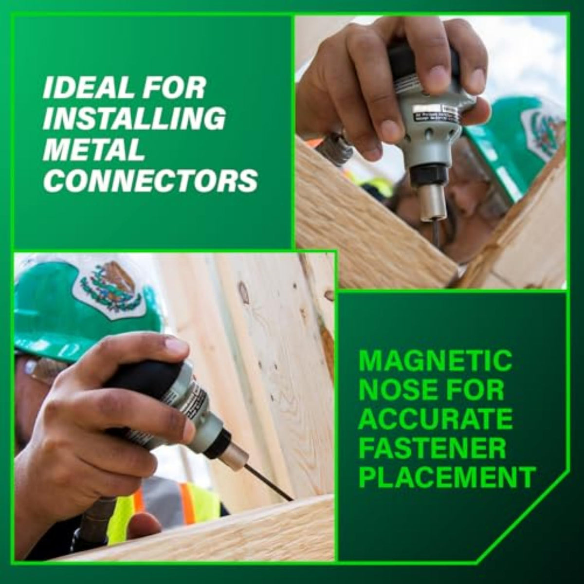 Metabo HPT NH90AB 360-degree swivel plug for hose management.
