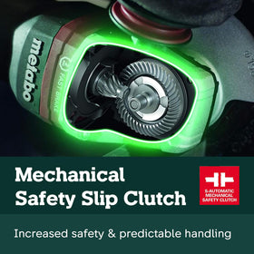 Metabo HPT non-locking paddle switch for safer, comfortable use