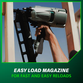 Metabo HPT NR83A5 open cylinder drive for fast actuation
