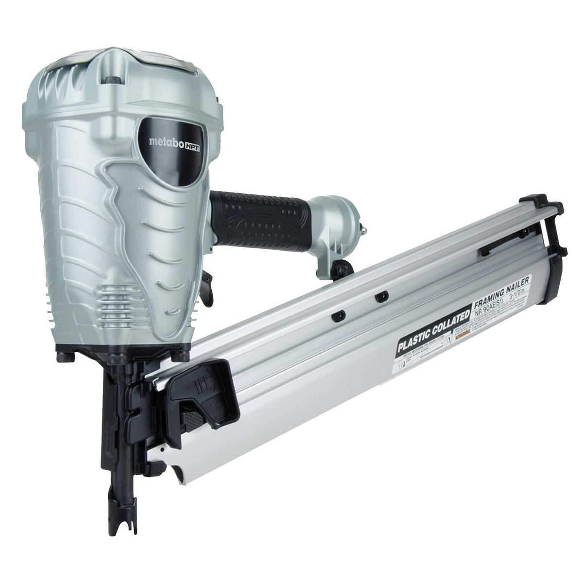 Metabo HPT NR90AES1 nailer on flooring tasks delivering precise, efficient driving.