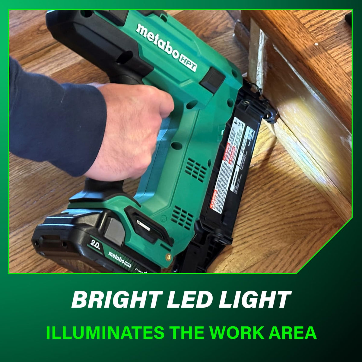 Metabo HPT NT1850DG compact design optimized for tight spaces