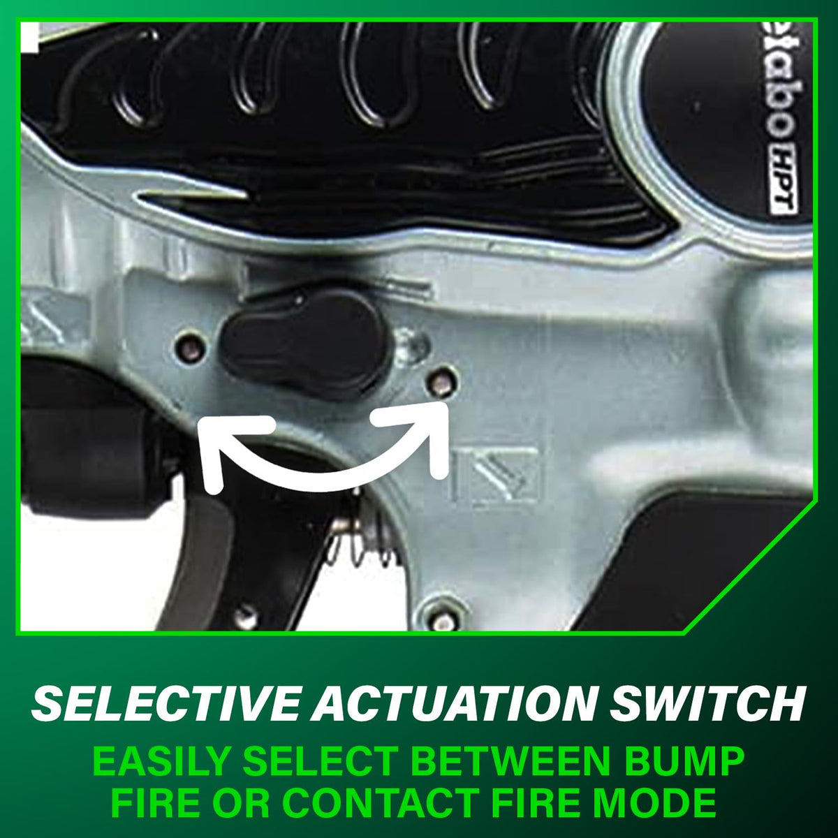 Selective actuation switch for bump or sequential fire