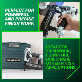 Metabo HPT NT50AE2 side profile highlighting lightweight design