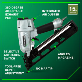 Metabo HPT NT65MA4 depth adjuster for flush fastening
