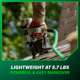 Metabo HPT NV45AB2 ideal for asphalt shingles and insulation board installation