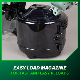 NV75A5 supports 16-degree wire coil nails for versatile use