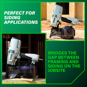 No-mar nose cap protects siding surfaces on the NV75A5