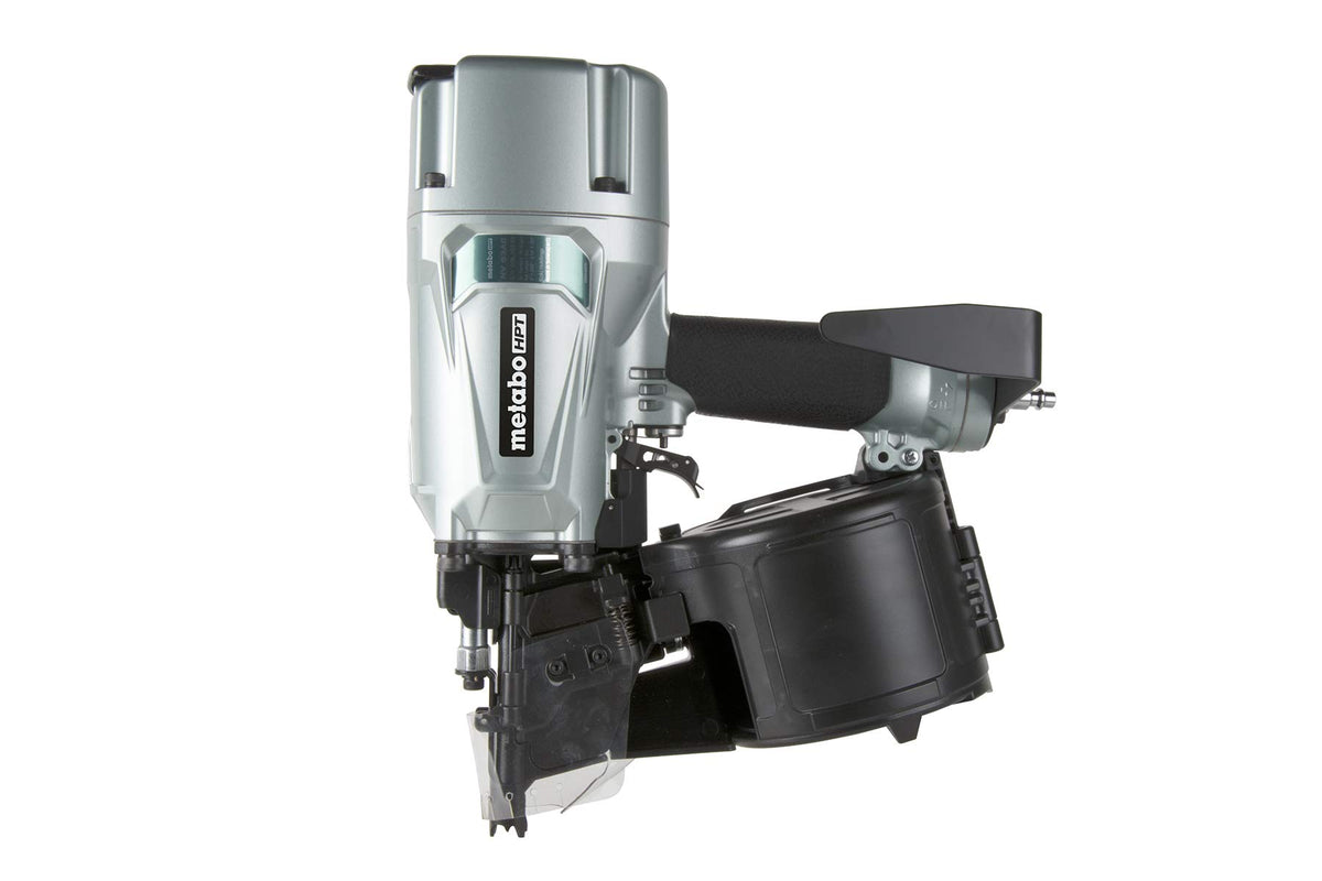 Metabo HPT NV83A5 coil framing nailer with side-load magazine for fast reloads during framing