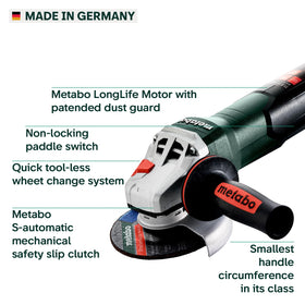 Metabo HPT S-Automatic clutch reduces kickback for safer operation